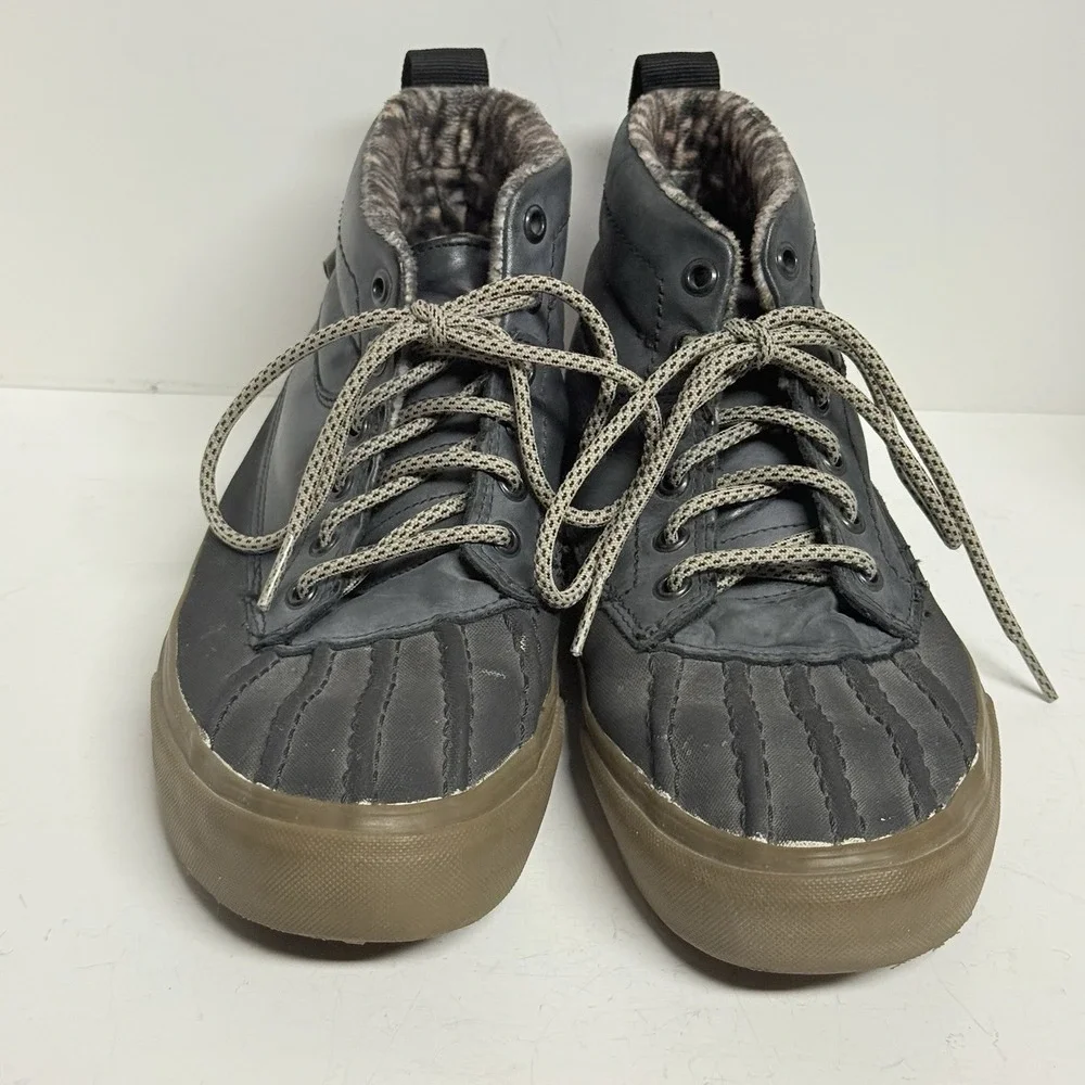 Vans Sk8 Hi Del Pato MTE Duck Boots Mens 7 Womens 8.5 Weather Resistant Black